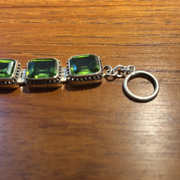 FNA a sterling silver 925 Vintage peridot bracelet - Picture 10 of 14